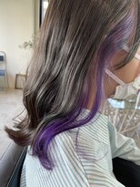 ノイ(noi)&nbsp;#noi_style 柔らかアッシュベージュ×インナーパープル