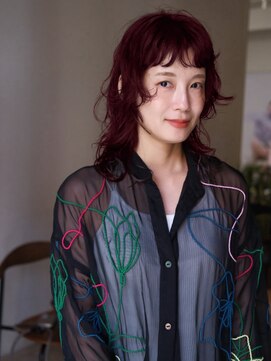 ハンク 表参道(Hank.) ボルドーウルフ × 柔らかウェーブ