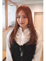 ハウス(HOUSE)&nbsp;オレンジベージュ/レイヤーカット/西岡優太