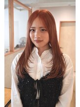 ハウス(HOUSE) オレンジベージュ/レイヤーカット/西岡優太