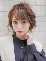 ギークス(GEEKS) 【GEEKS渋谷】レイヤーボブ/ネオウルフ/冬カラー/ココアベージュ