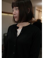 イルフレール(ill frere)&nbsp;あごラインボブ　前髪カット　耳かけ　梅田　中津