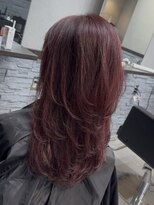 ジゼル 小倉(GiseL)&nbsp;レイヤーカット＋チェリーレッド