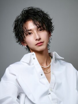 オーシャントーキョー(OCEAN TOKYO) 【大人の色気】緩め波巻きパーマシャドウパーマセンターパート