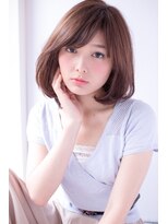 アンヘアー 元町三宮(UNHAIR) 手櫛でまとまる斜めバング/ふんわりボブ