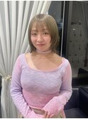 柔らかハイトーンで抜け感up