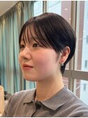 大人ガーリー/レイヤーショート/前髪白髪/20代30代40代50代/大宮