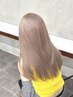 【カットOFF】ケアブリーチ＋カラー / ￥17000 [ダブルカラー/韓国ヘアー］