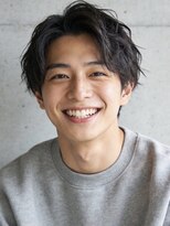 ノエルヘアー(Noel hair)&nbsp;韓国マッシュセンターパートダウンパーマニュアンスパーマウルフ