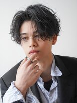 バディ 中野駅前店(BUDDY)&nbsp;メンズパーマセンターパート【中野美容室/メンズ】