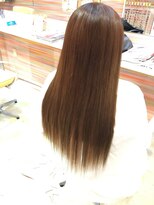 エクステンション スパイスガール(SPICE GIRL) 地毛ロングから ストレートエクステ なじませカット有り