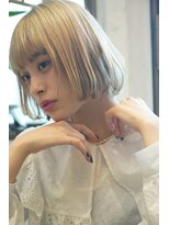 シー バイ ロンド 新宿(Sea by Lond)&nbsp;【福島泰】フェイスレイヤーボブとハイトーンベージュ