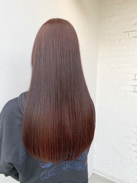 パライソ 南公園店(PARAISO) 美髪ストレート/髪質改善/20代30代40代/アプリコットブラウン