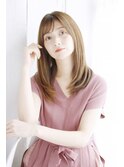 ◎大人かわいいこなれ短め前髪グレージュヘア