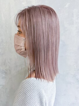 アルバム 渋谷パルコ(ALBUM) ピンクベージュ_チェリーブラウンフェミニンロング_ba358662