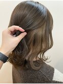 インナーカラー×ミルクティーベージュ