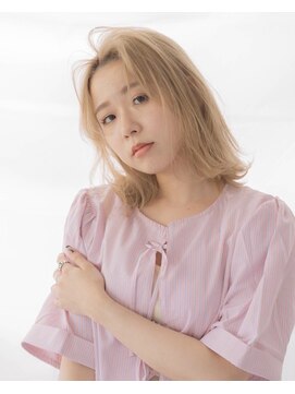 クート 北浦和(ku-to) ブリーチヘアにイルミナカラーで透明感のベージュに♪