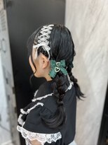 ヴァイス 渋谷店(VAICE)&nbsp;《ライブ前はこれ！》リボン×三つ編みアレンジ