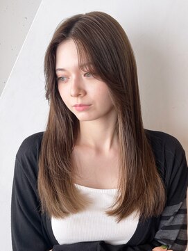 アイティーバイアルバム 藤沢店(IT by ALBUM) ナチュラルストレート_マチルダボブピンクベージュ_29339