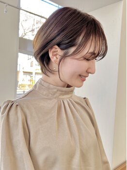 アールヘアーデザイン 藤が丘(r hair design)の写真/【白髪を増やさない！】新しい白髪染め♪カラー後のイヤな匂いや残留物をオフ！頭皮へのダメージを最小限に