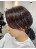 ＊ショート×ハイライトモーヴピンク＊