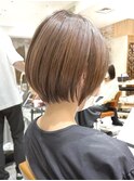 ［岩田莉奈］/ショートカット　白髪染め　縮毛矯正