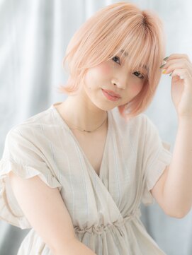 ドクターズサロン LAB 小山店 キュートなホワイトピンクくびれウルフヘアn小山10代20代30代