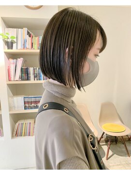 クロップ(CROP) 【CROP】ボブ×グレージュ×ブリーチなし