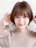 ★前下がりショートボブハンサムショートカットカラーパーマケア