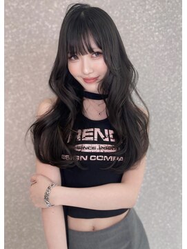 リリー(Lilley) くすみベージュ×姫カットレイヤー×韓国風巻き【ayana】