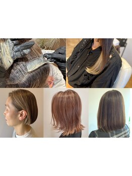 【小顔補正カット】が大人気！フォルム重視の巧みなカット技術で、360度どこから見ても美しいスタイルに♪