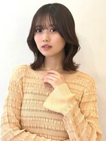 くびれヘア  顔周りレイヤー 透明感カラー シースルーバング