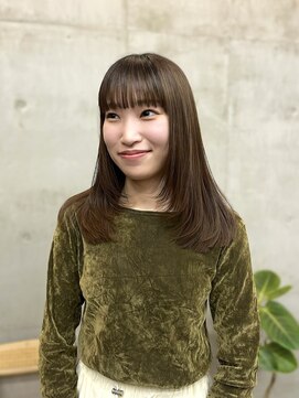 ソルトウォーター(SALT WATER) オリーブベージュ/ブリーチなしダブルカラー/恵比寿/代官山