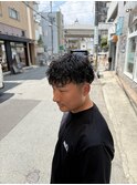 波巻きショートパーマ/メンズパーマ/尼崎