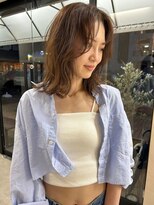 オズ 郡山駅前店(OZ)&nbsp;小顔レイヤーカット×アッシュブラウン髪質改善透明感ベージュ◎