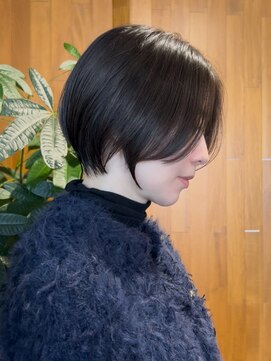 エリマ 武蔵小杉(elima) 武蔵小杉大人ショートボブベージュカラーレイヤー小顔ショート