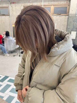 ノエ(noe) ミディアム/ボブ/レイヤーカット/ダブルカラー/ブリーチ/栄k127