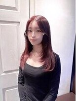 ロニカ 銀座(LOuNICA)&nbsp;ラズベリーブラウン/レイヤー/髪質改善ストレート #銀座#東銀座