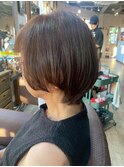 40代50代60代におすすめ◎白髪ボカシ＋小顔ショートヘア
