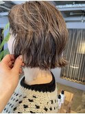 ハイライト×白髪ぼかし×ベージュカラー