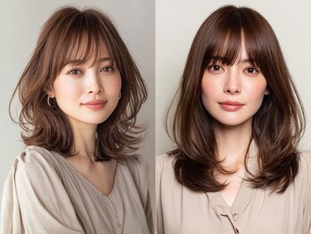 アイコニック 長久手店(ICONIQ)の写真/白髪ぼかしカラーにご予約殺到☆諦めていた明るいカラーが実現!カラーエステでツヤ感と透明感UPで垢抜けも!