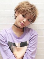 アグ ヘアー イロア 都島店(Agu hair iroa)&nbsp;《Agu hair》小顔かわいいハイトーンマニッシュショート