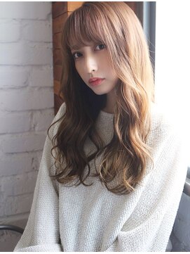 チョビー 銀座(chobii) 道村/デジタルパーマ/ブランジュ/斜めバング/イルミナカラー