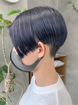 テトヘアー(teto hair) ハンサムショート、マニッシュショート、ラベンダーグレー