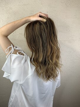 ヘアリゾートエーアイ 新宿西口店(hair resort Ai) ゆるふわハイライト★セミロング【Ai新宿西口】
