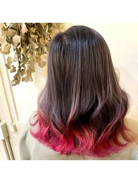 ボアップ 京橋店(boappu) #裾カラー#ピンク