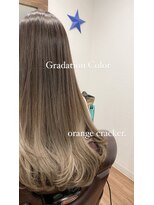 オレンジクラッカー(Orange Cracker)&nbsp;【リアルサロンワーク】グレー系のグラデーションカラー