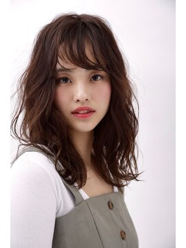 チップタップ 町田店(tip top) 暗髪柔らかウェーブ