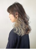 ミルキーベージュ×インナーカラー