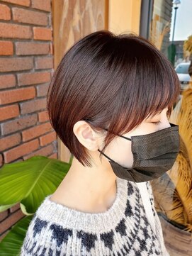 リミックス 南国店(remix) 耳かけショート×丸みショート